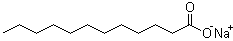 Sodium laurate molecular structure (CAS 629-25-4)