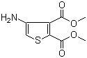 structure of CAS# 62947-31-3, Dimethyl 4-aminothiophene-2,3-dicarboxylate;4-Amino-thiophene-2,3-dicarboxylic acid dimethyl ester
