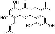 结构式 CAS# 62949-79-5, 桑皮黄素; 桑黄酮