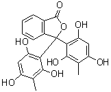 3,3-二(2,4,6-三羟基-3-甲基苯基)-1(3H)-异苯并呋喃酮分子结构 (CAS 6295-55-2)
