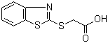 结构式 CAS# 6295-57-4, (1,3-苯并噻唑-2-硫基)乙酸
