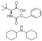 structure of CAS# 62965-37-1, Cbz-L-tert-Leucine dicyclohexylamine salt;3-Methyl-N-[(phenylmethoxy)carbonyl]-L-valine compd. with N-cyclohexylcyclohexanamine
