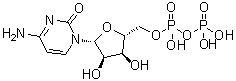 胞苷 5'-(三氢焦磷酸酯)分子结构 (CAS 63-38-7)