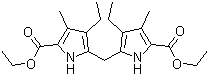 structure of CAS# 6305-93-7, Diethyl 5,5'-methylenebis(4-ethyl-3-methyl-2-pyrrolecarboxylate)