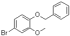 structure of CAS# 63057-72-7, 4-Benzyloxy-3-methoxyphenyl bromide;1-Benzyloxy-4-bromo-2-methoxybenzene; 1-Bromo-4-(benzyloxy)-3-methoxybenzene; 2-Benzyloxy-5-bromoanisole