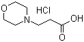 structure of CAS# 6319-95-5, 3-(Morpholin-4-yl)propionic acid hydrochloride