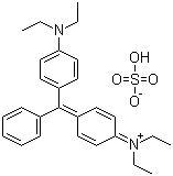 structure of CAS# 633-03-4, Basic Green 1;C.I. 42040; Ethyl Green; Brilliant Green; [4-[4-(Diethylamino)benzhydrylene]cyclohexa-2,5-dien-1-ylidene]diethylammonium hydrogen sulphate