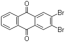 structure of CAS# 633-68-1, 2,3-Dibromo-9,10-anthracenedione;2,3-Dibromoanthraquinone