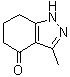 1,5,6,7-四氢-3-甲基-4H-吲唑-4-酮分子结构 (CAS 63446-38-8)