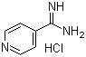 Pyridine-4-carboximidamide hydrochloride molecular structure (CAS 6345-27-3)