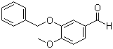 3-Benzyloxy-4-methoxybenzaldehyde molecular structure (CAS 6346-05-0)