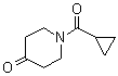 structure of CAS# 63463-43-4, 1-(Cyclopropanecarbonyl)-4-piperidone