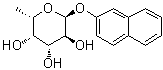 结构式 CAS# 63503-05-9, 2-萘基 6-脱氧-alpha-L-吡喃半乳糖苷