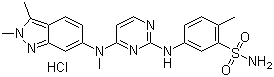 structure of CAS# 635702-64-6, Pazopanib hydrochloride