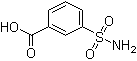 3-氨基磺酰基苯甲酸分子结构 (CAS 636-76-0)