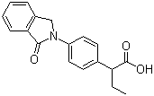 structure of CAS# 63610-08-2, Indobufen;4-(1,3-Dihydro-1-oxo-(2H)-isoindol-2-yl)-alpha-ethylbenzeneacetic acid