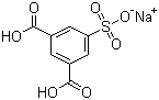 structure of CAS# 6362-79-4, 5-Sulfoisophthalic acid monosodium salt;3,5-Dicarboxybenzenesulfonic acid sodium salt