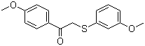 结构式 CAS# 63675-73-0, 1-(4-甲氧基苯基)-2-(3-甲氧基苯硫基)乙酮