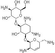3',4'-Dideoxy-3',4'-didehydrokanamycin B molecular structure (CAS 63770-47-8)