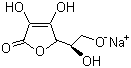 structure of CAS# 6381-77-7, Sodium erythorbate;D-Sodium isoascorbiate; D-Erythro-hex-2-enonic acid gamma-lactone monosodium salt; 2,3-Didehydro-3-O-sodio-D-erythro-hexono-1,4-lactone
