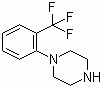 structure of CAS# 63854-31-9, 1-(2-Trifluoromethylphenyl)piperazine;1-(o-Trifluoromethylphenyl)piperazine