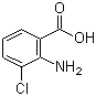 2-Amino-3-chlorobenzoic acid molecular structure (CAS 6388-47-2)