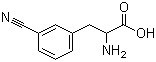 structure of CAS# 63999-80-4, 3-Cyanophenylalanine;DL-3-Cyanophenylalanine