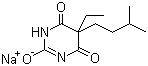 Amytal sodium molecular structure (CAS 64-43-7)