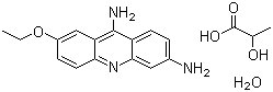 结构式 CAS# 6402-23-9, 乳酸依沙吖啶(一水物)