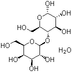 结构式 CAS# 64044-51-5, D(+)-乳糖一水合物; 一水乳糖