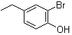 结构式 CAS# 64080-15-5, 2-溴-4-乙基苯酚