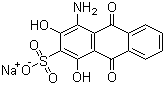 structure of CAS# 6409-77-4, Nuclear Fast Red;Sodium 1,3-dihydroxy-4-aminoanthraquinone-2-sulfonate; 4-Amino-9,10-dihydro-1,3-dihydroxy-9,10-dioxo-2-anthracenesulfonic acid sodium salt