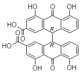 结构式 CAS# 641-12-3, 番泻甙元 A