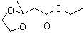 structure of CAS# 6413-10-1, Fructone;Ethyl 2-(2-methyl-1,3-dioxolan-2-yl)acetate; Applinal; Frutinal; Ethylfruitat; Methyldioxolan; Fragolan; Jasmaprunat