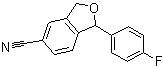 structure of CAS# 64169-67-1, 1-(4-Fluorophenyl)-1,3-dihydroisobenzofuran-5-carbonitile;5-Cyano-1-(4-fluorophenyl)-1,3-dihydroisobenzofuran