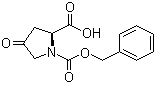 structure of CAS# 64187-47-9, N-Carbobenzoxy-4-oxo-L-proline;1-(Benzyloxycarbonyl)-4-keto-(S)-proline