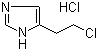 5-(2-Chloroethyl)-1H-imidazole hydrochloride molecular structure (CAS 6429-10-3)