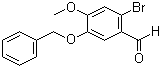 结构式 CAS# 6451-86-1, 2-溴-4-甲氧基-5-苄氧基苯甲醛