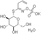 structure of CAS# 64550-88-5, Sinigrin monohydrate;(Z)-1-Thio-beta-D-glucopyranose 1-[N-(sulfooxy)-3-butenimidate] monopotassium salt monohydrate