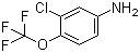 structure of CAS# 64628-73-5, 3-Chloro-4-(trifluoromethoxy)aniline;(3-Chloro-4-trifluoromethoxyphenyl)amine