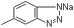 structure of CAS# 64665-57-2, Tolytriazole sodium salt;Sodium 4(or 5)-methyl-1H-benzotriazolide