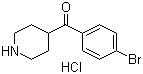 结构式 CAS# 64671-00-7, 4-(4-溴苯甲酰)哌啶盐酸盐