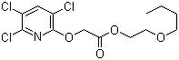 结构式 CAS# 64700-56-7, 三氯吡氧乙酸丁氧基乙酯; 绿草定-2-丁氧基乙酯; [(3,5,6-三氯吡啶-2-基)氧]乙酸 2-丁氧基乙酯; 绿草定丁氧乙酯; 三氯比