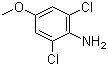 结构式 CAS# 6480-66-6, 2,6-二氯-4-甲氧基苯胺
