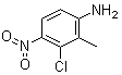 结构式 CAS# 64863-10-1, 3-氯-2-甲基-4-硝基苯胺