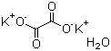 Potassium oxalate monohydrate molecular structure (CAS 6487-48-5)