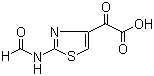 结构式 CAS# 64987-06-0, 2-(2-甲酰氨基噻唑-4-基)乙醛酸