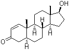 结构式 CAS# 65-06-5, 1-睾酮; 17b-羟基-5a-雄甾-1-烯-3-酮