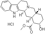 Yohimbine hydrochloride molecular structure (CAS 65-19-0)