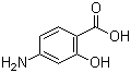 结构式 CAS# 65-49-6, 4-氨基水杨酸; 对氨基水杨酸; 4-氨基-2-羟基苯甲酸